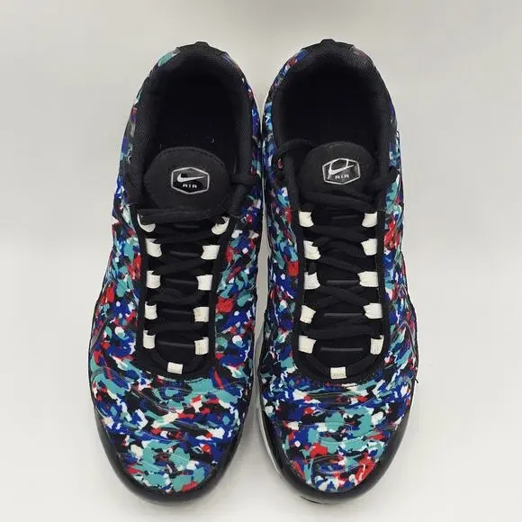 Nike Air Max Plus Black/White/Hyper Blue CU4623-001 Size 6.5Y Womens 8 - Picture 6 of 12